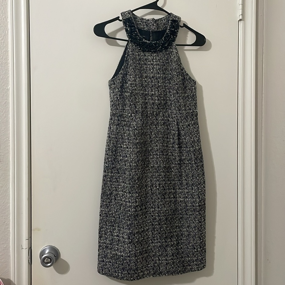 INC International Concepts Tweed Beaded Sheath Dress Size 4